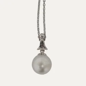 Mikimoto South Sea Pearl Pendant with White Gold Necklace