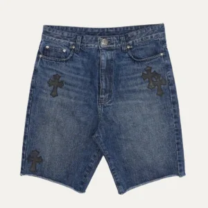 Turbo Diesel Cross Patch Jean Shorts
